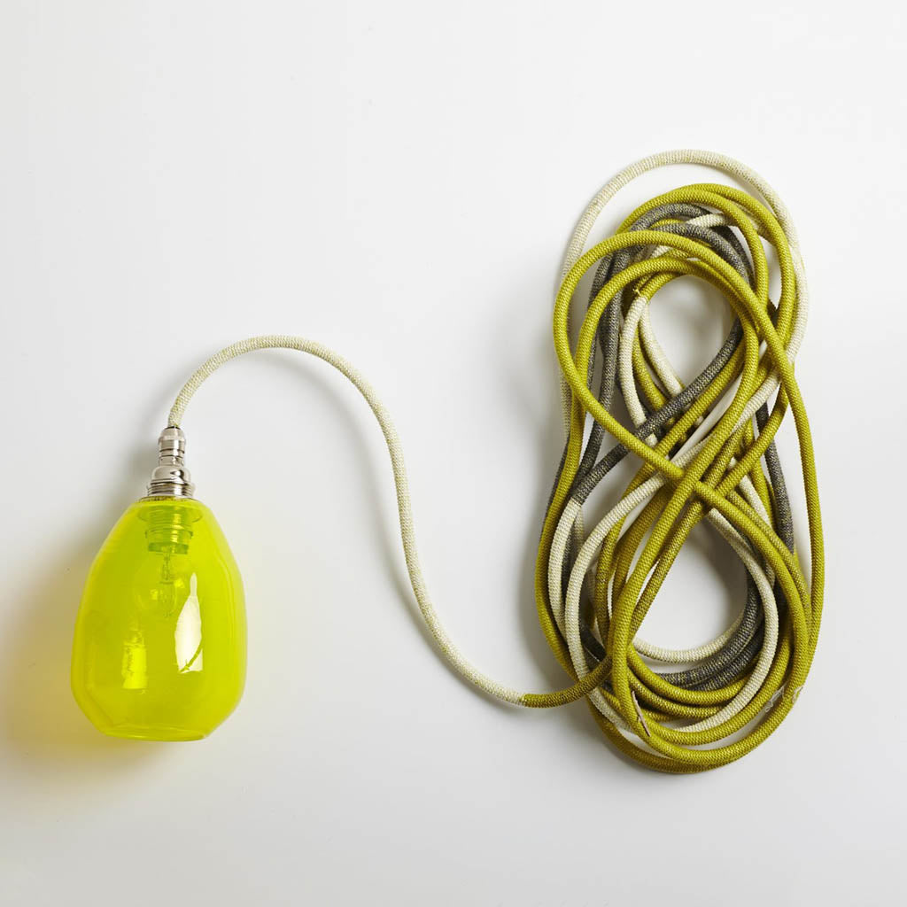 glass pendant light by Michael Ruh and Amiee Betts