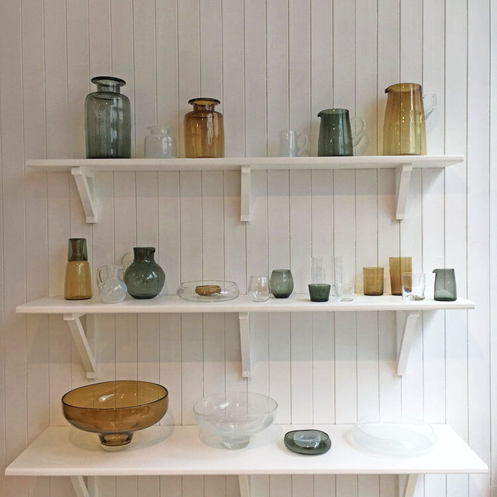 Glass bowls and jars