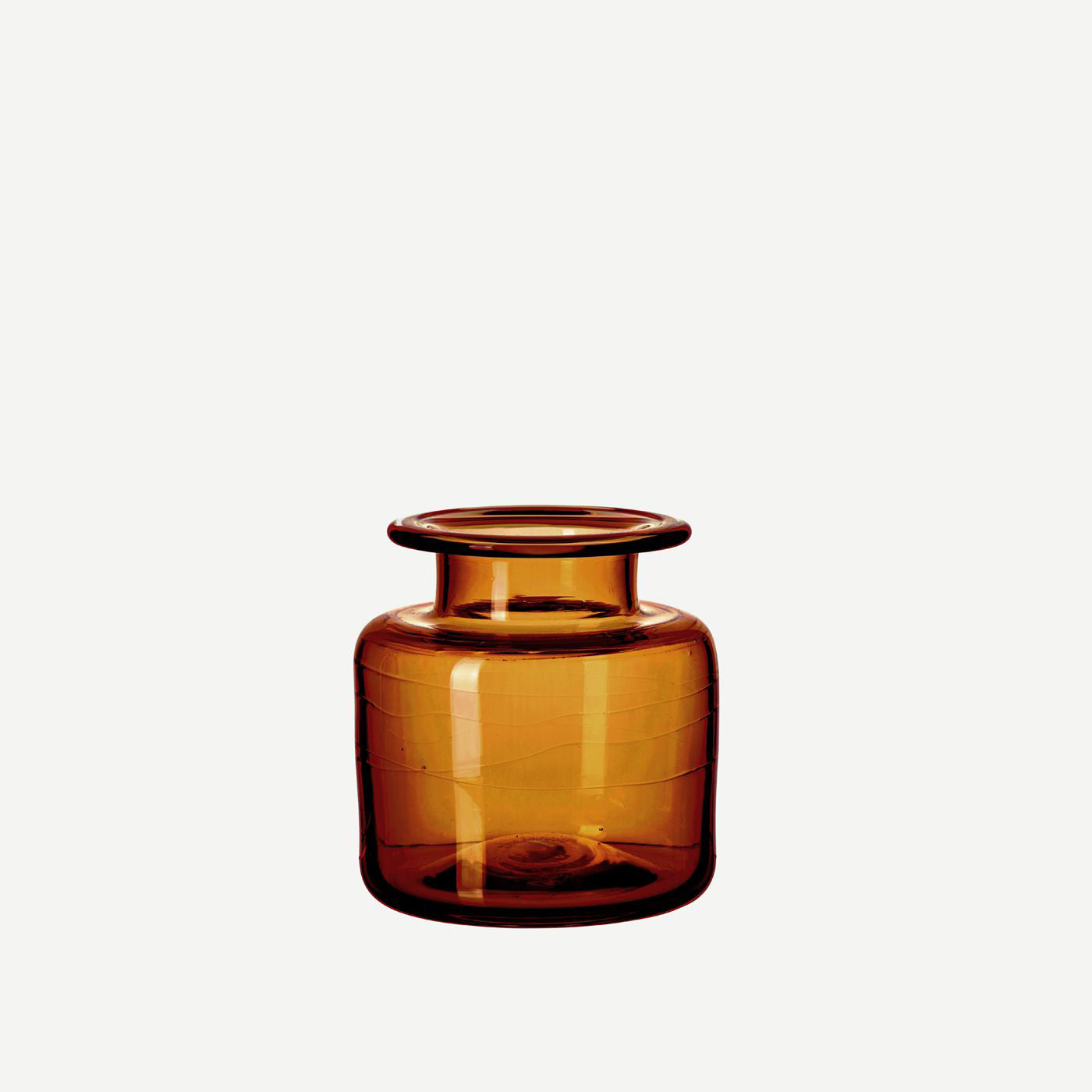 amber brown apothecary jar vase