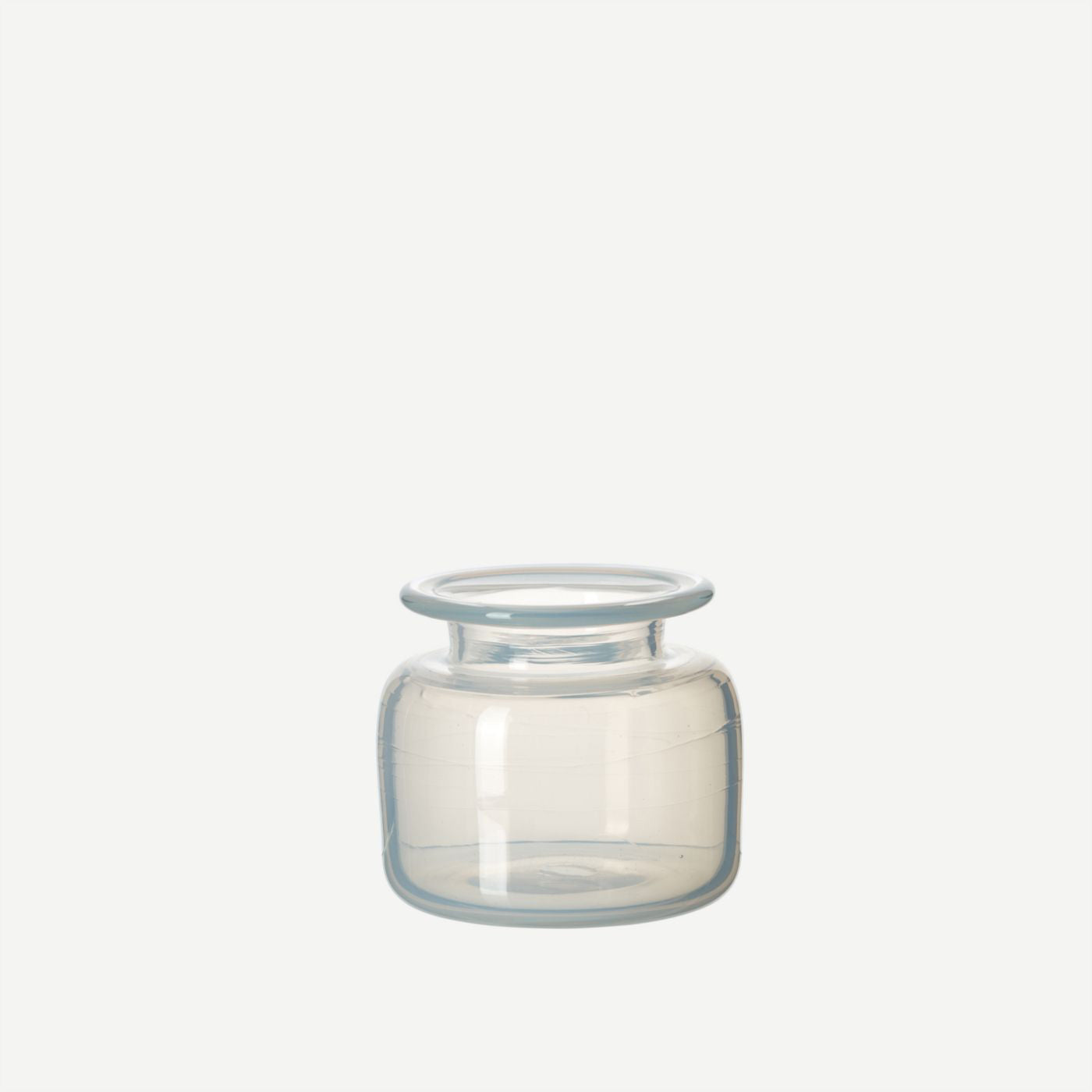 small glass jar