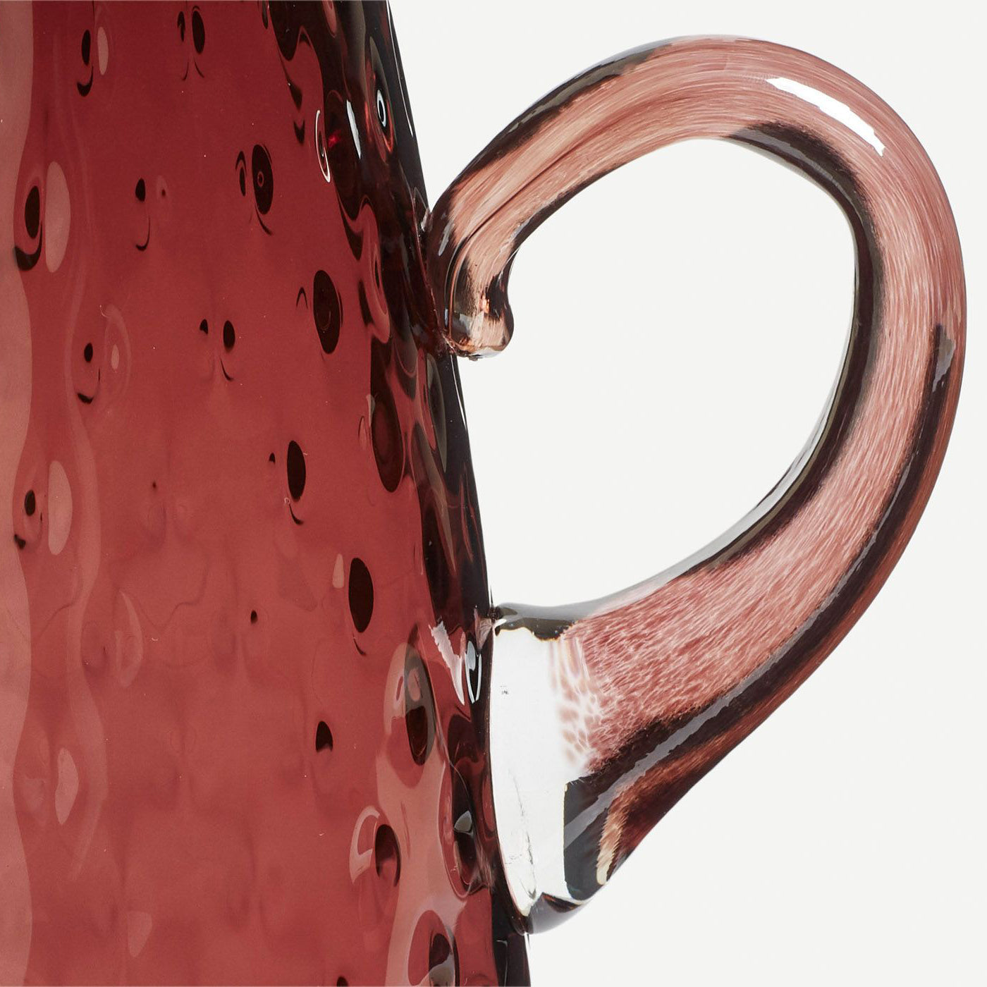 glass handle on a vase