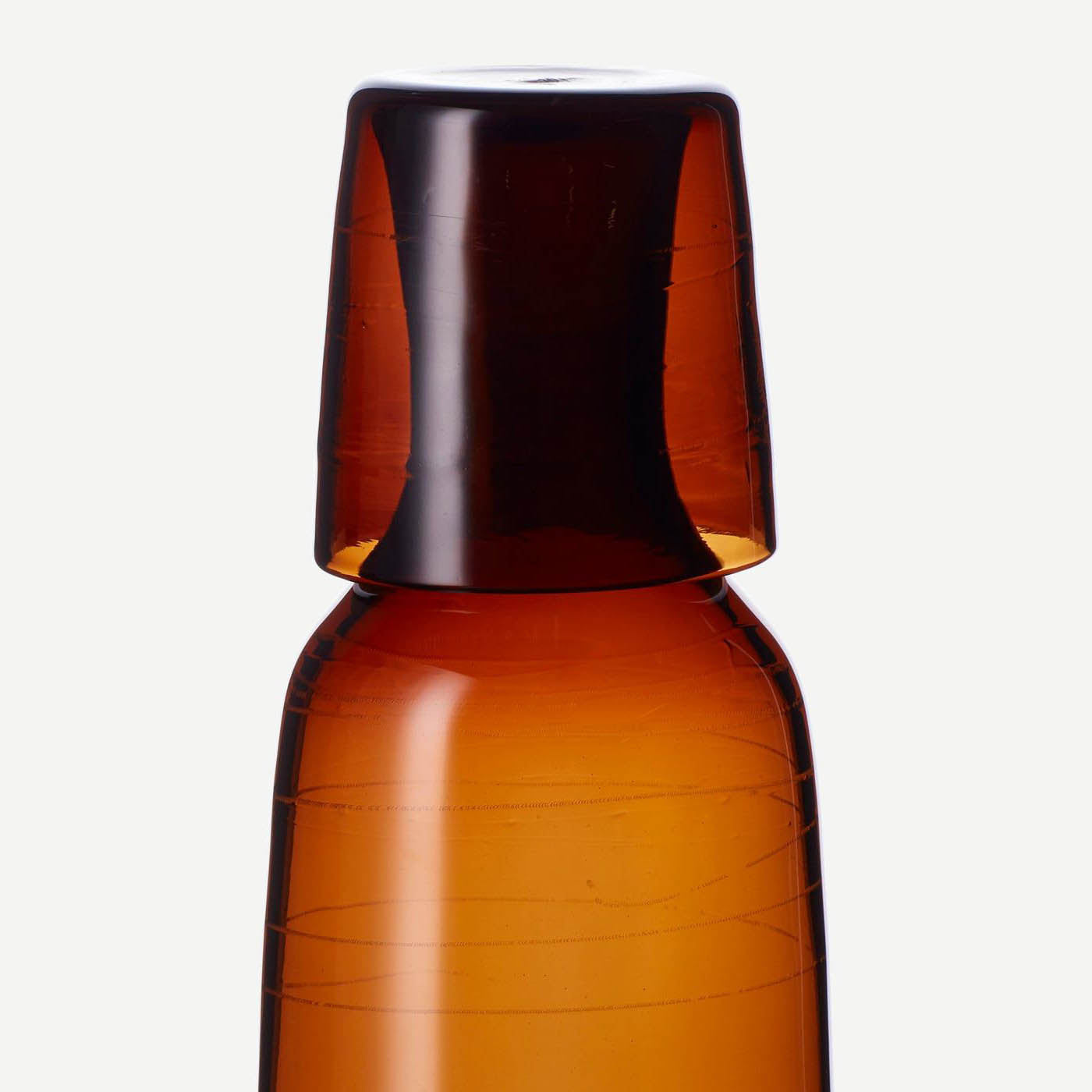 glass carafe and tumbler