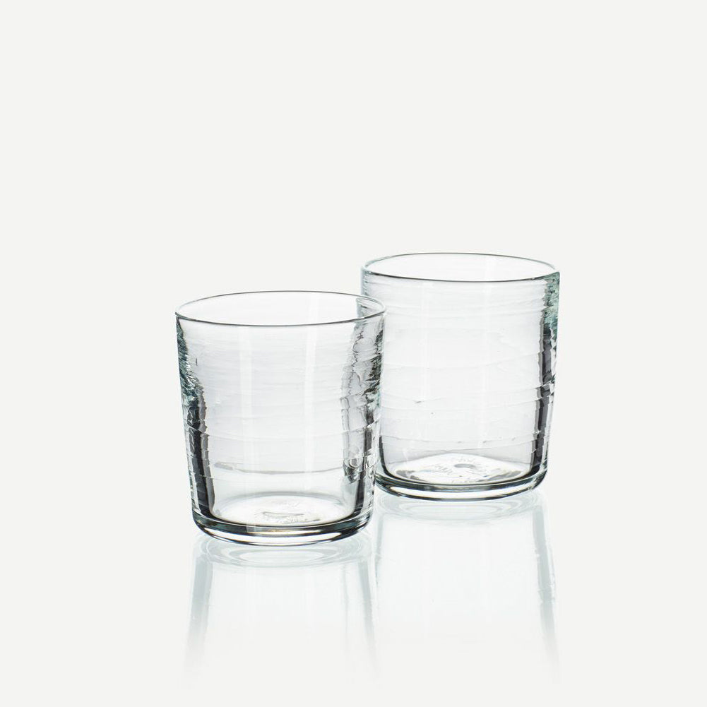 clear glass whisky glasses