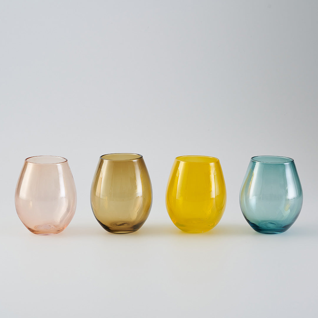 Set Of Four Gota Wine Glasses