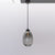 recycled glass pendant light with woven cord