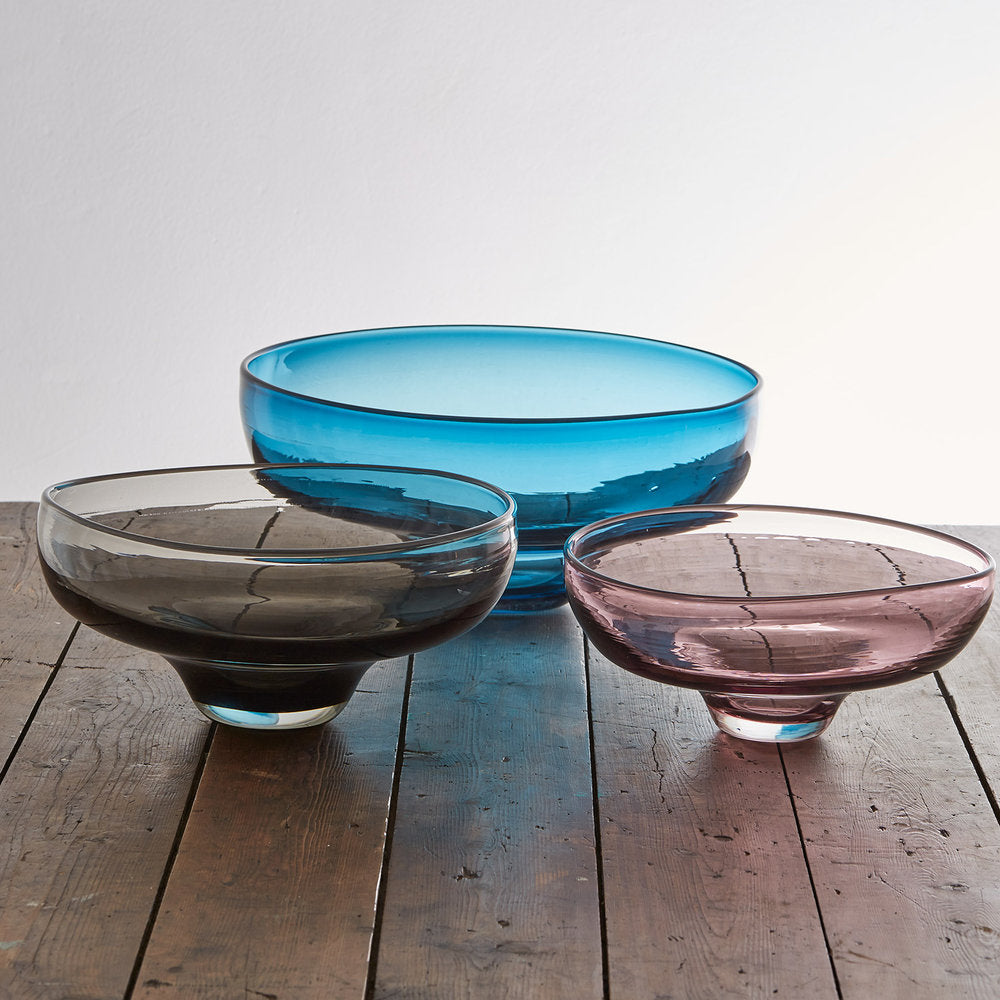 Collection of decorative glass bowls