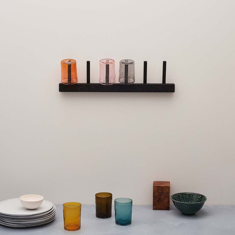 coloured glass drinking glasses