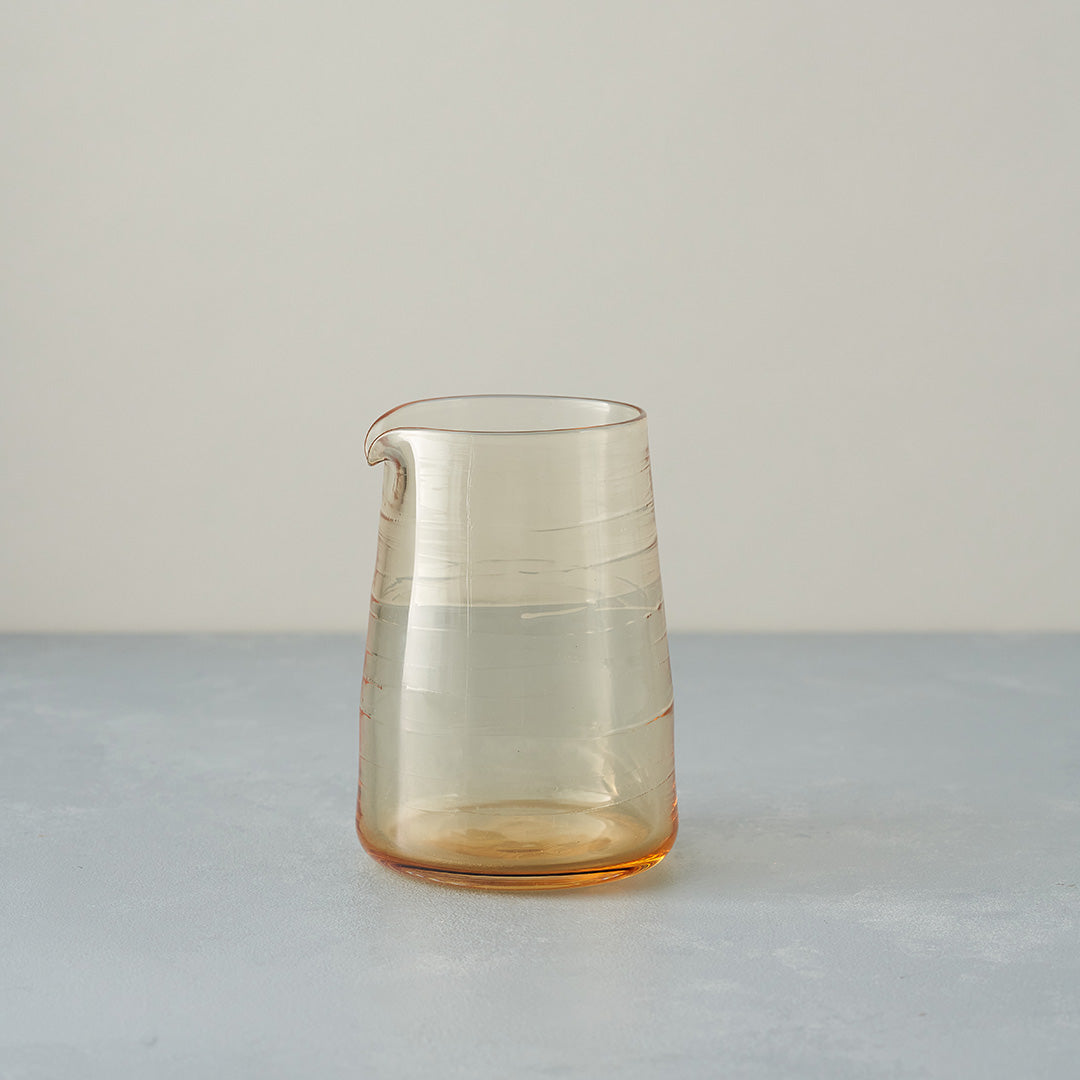 small glass jug