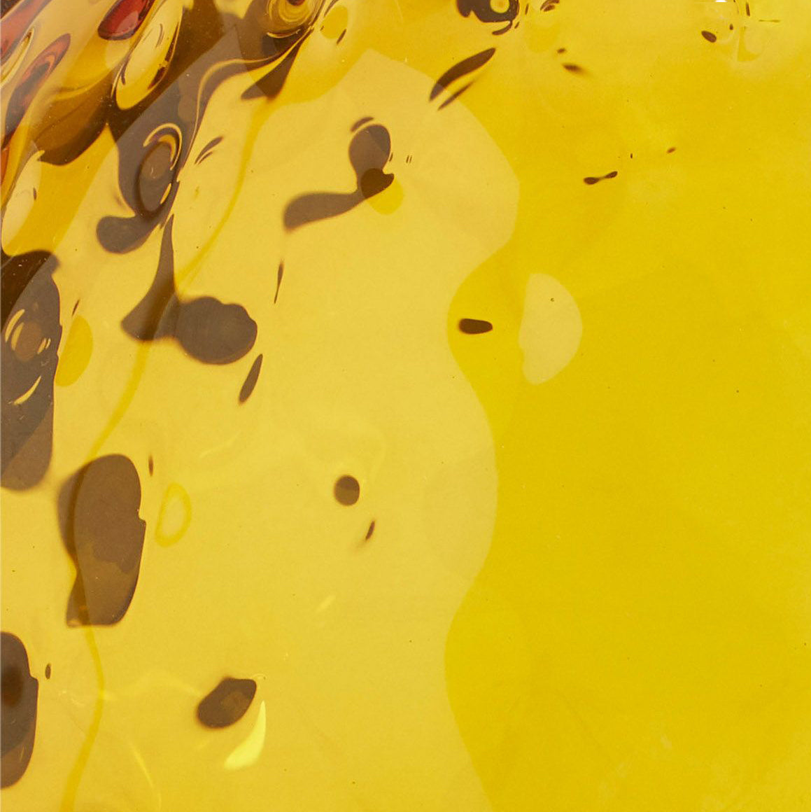Amber glass vase