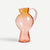 glass vase with handle and spout