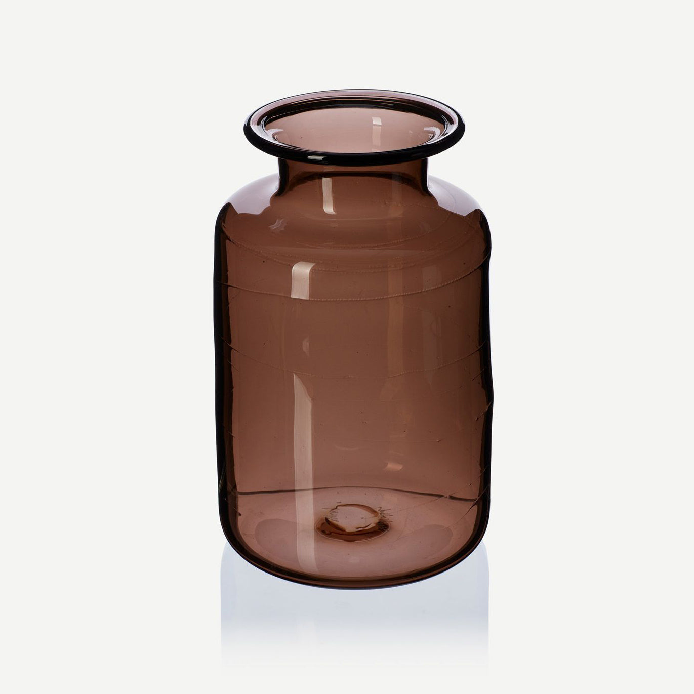 glass brown vase