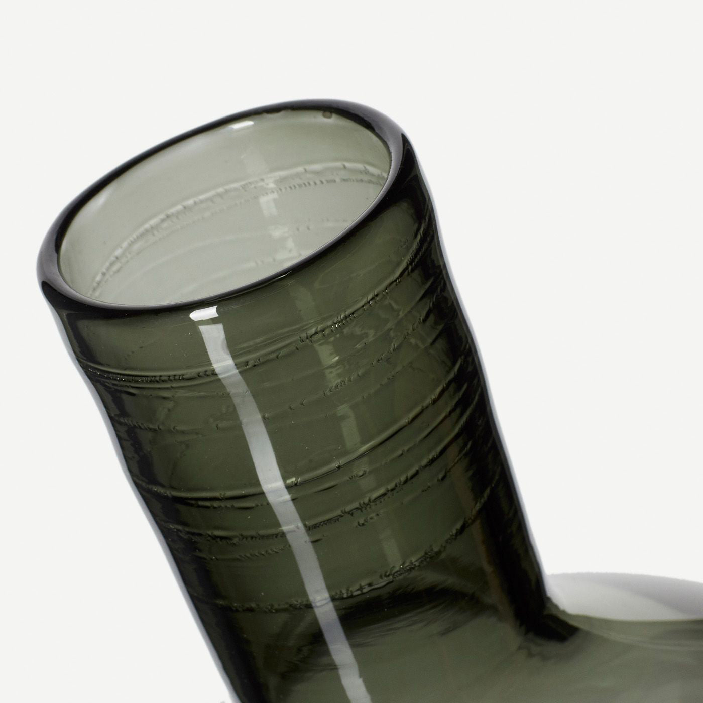 Tourmaline Collum Vase - Hand-Blown Glass (Medium)