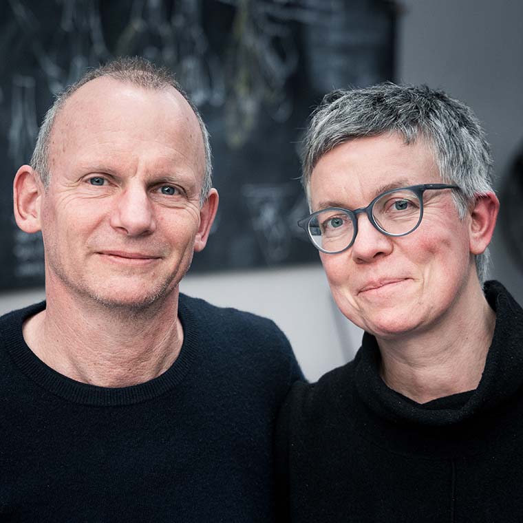 Glass blowers Michael Ruh and Natascha Wahl