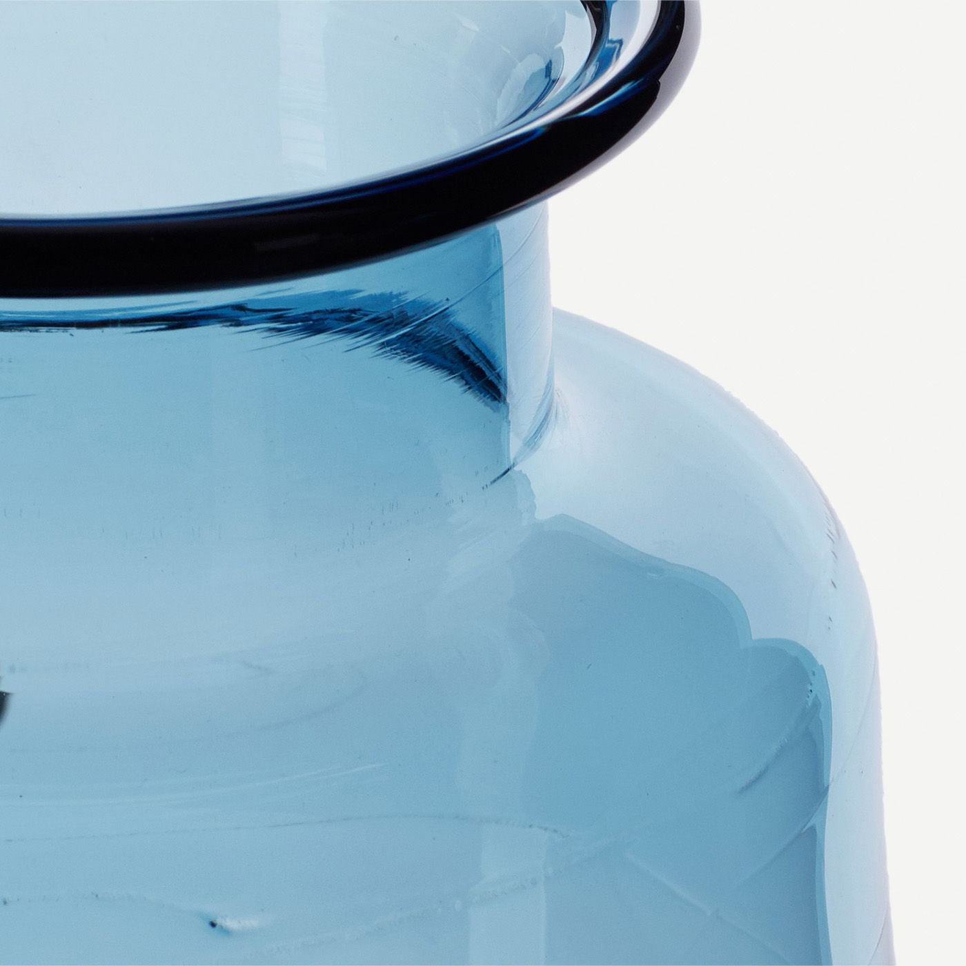 Sea Blue apothecary handblown glass vase 