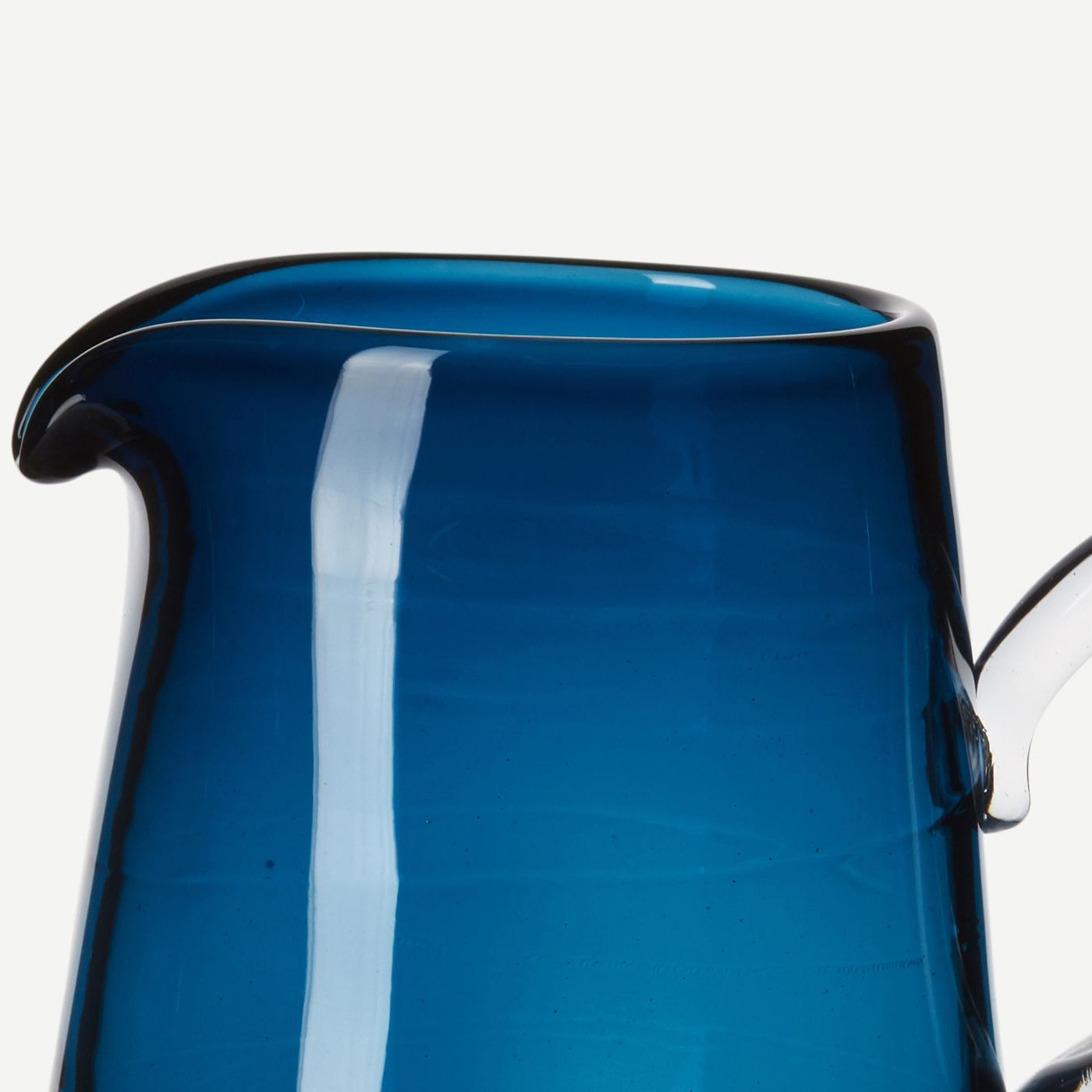 sea blue glass jug