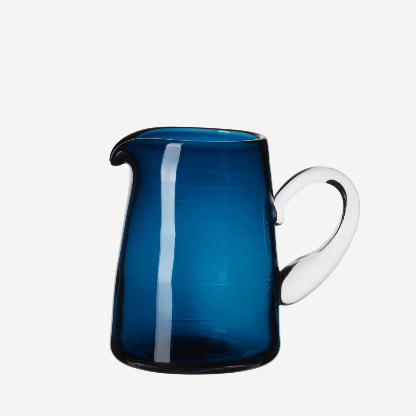 sea blue glass jug