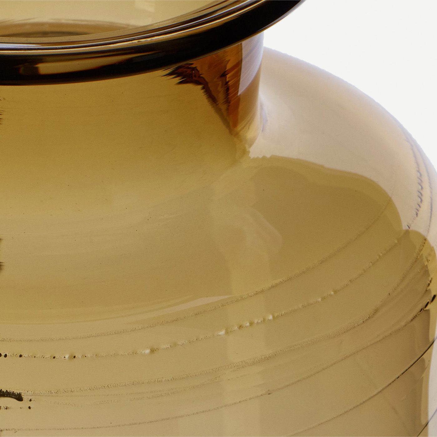 tall brown  glass jar