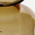 tall brown  glass jar