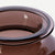 brown  recycled glass apothecary  flower jar