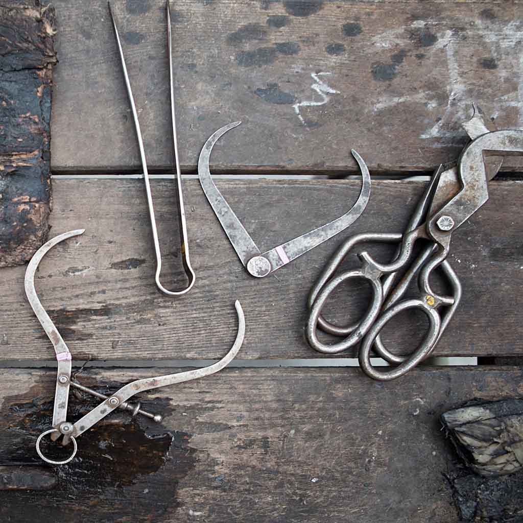 Blown glass making tools