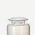 small milky white glass jar vase