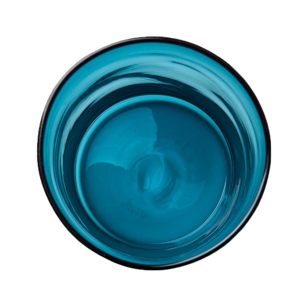 sea blue coloured glass swatch