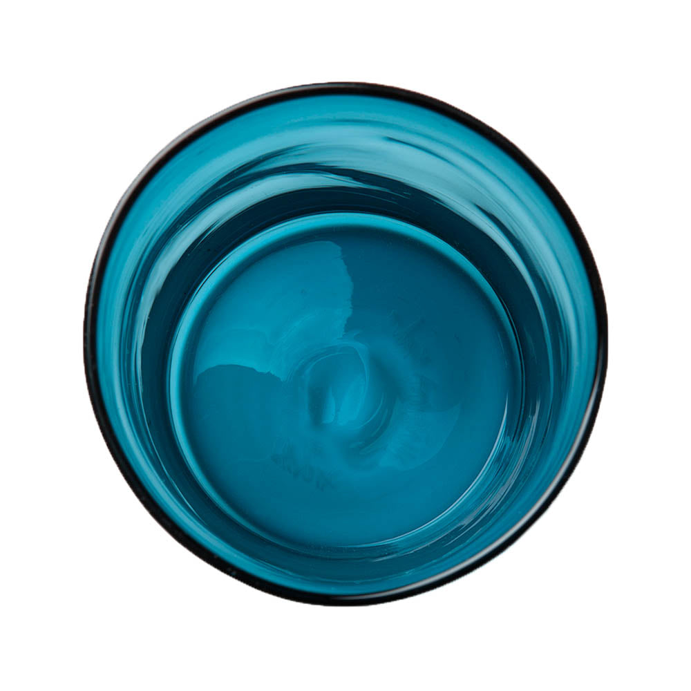 sea blue coloured glass swatch