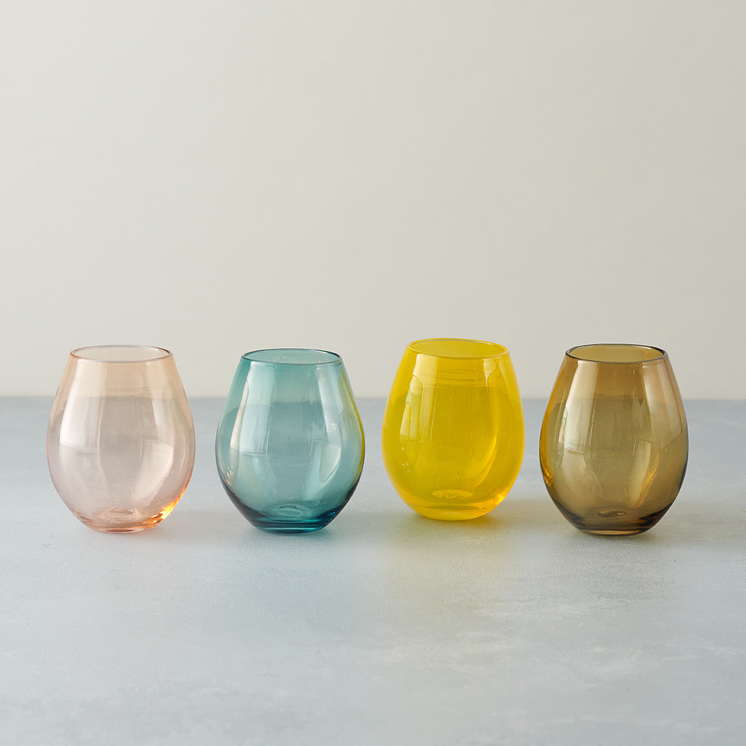 Set Of Four Gota Wine Glasses