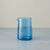 small blue glass jug