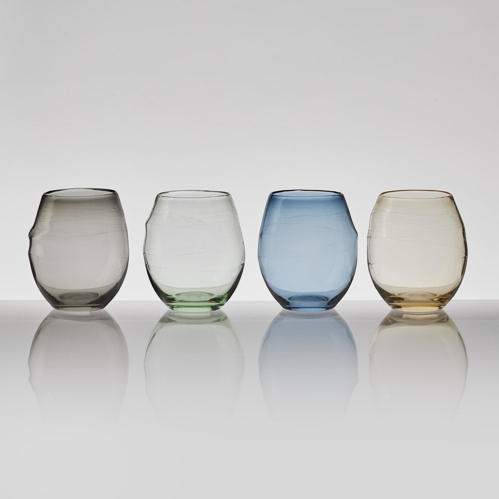 Assorted coloured tumblers