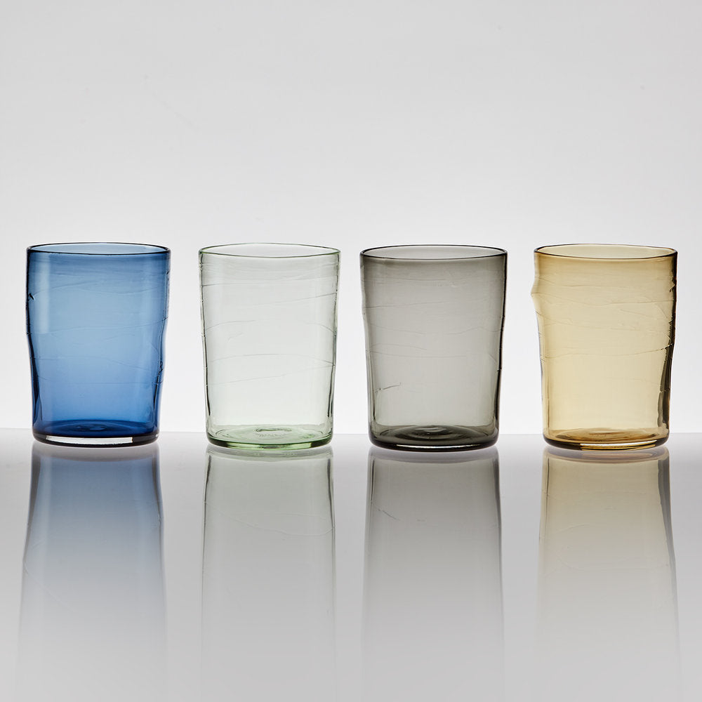 coloured glass juice glass