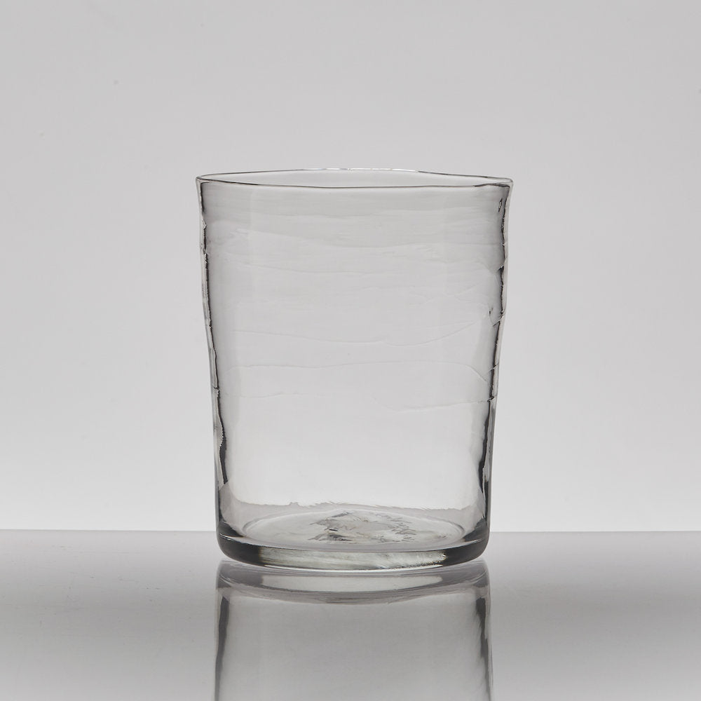 clear recycled water glass