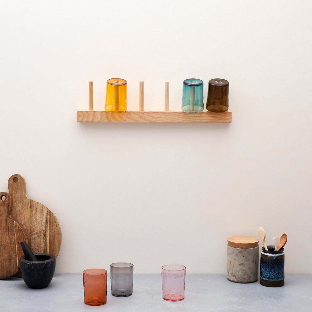 multi coloured drinking glasses