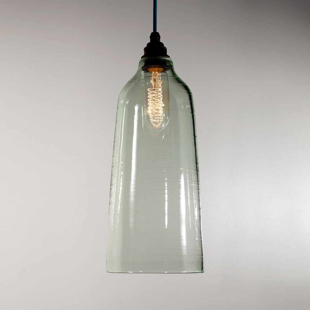 long glass pendant light