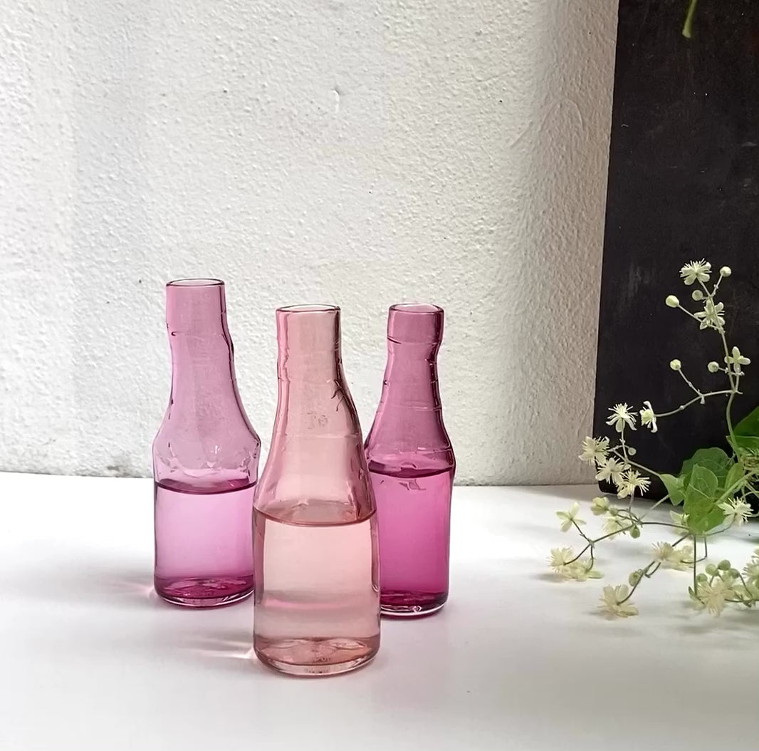 Small Pink glass vase