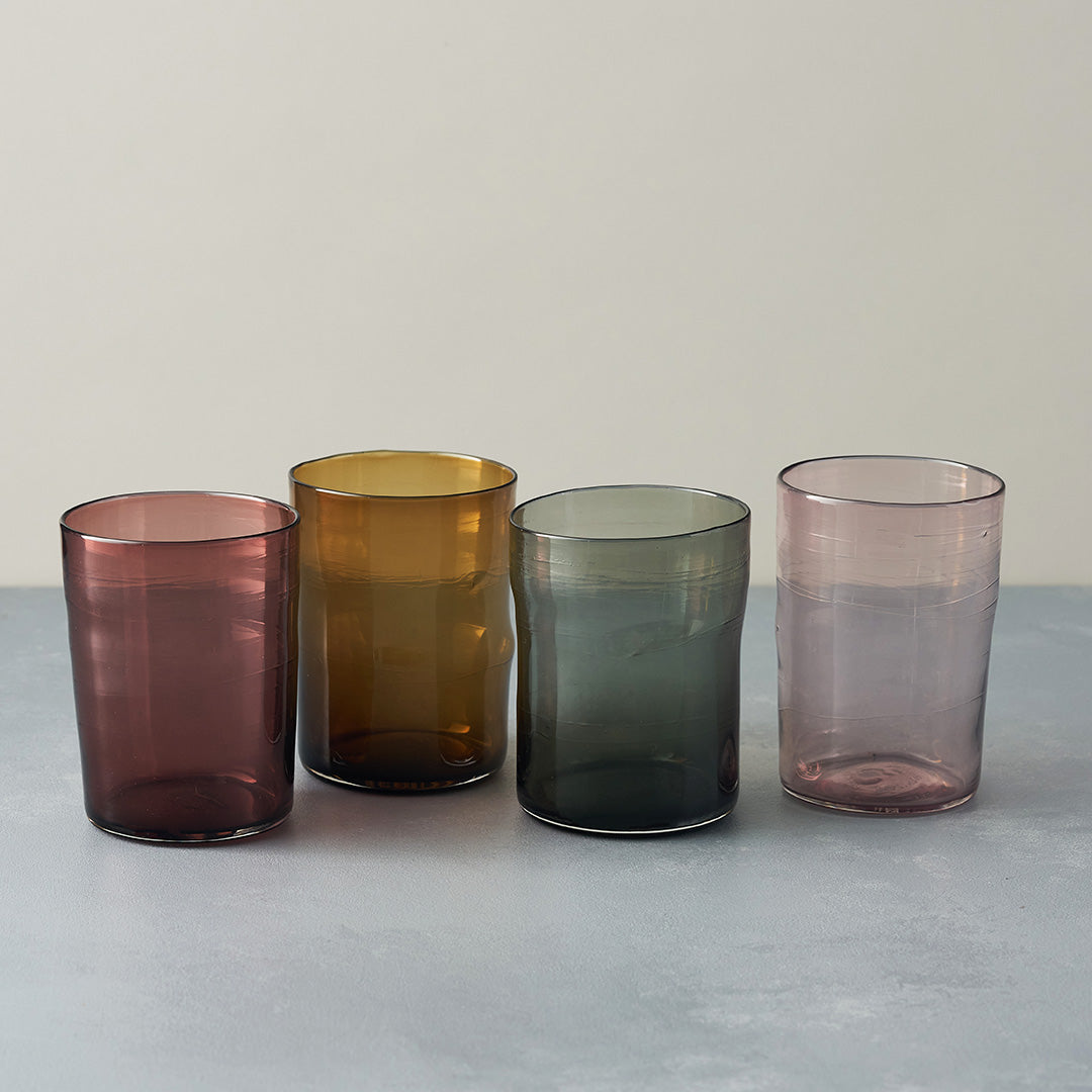 four water glasses