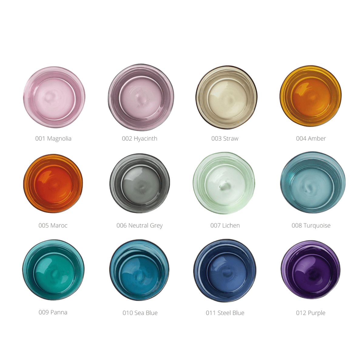 glass pendant lighting swatches